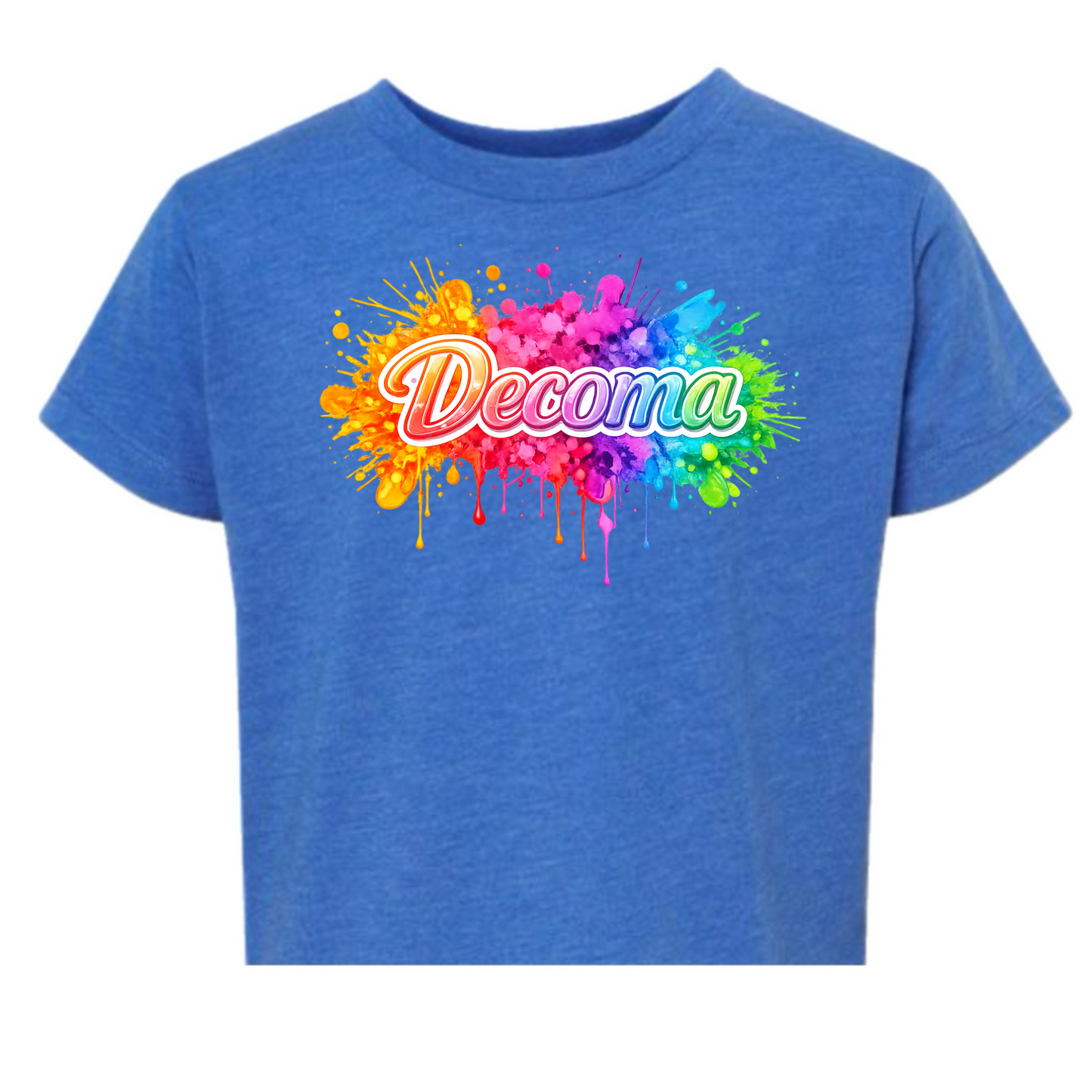 DECOMA Girls/women neon splatter tee