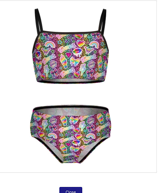 TAMARAK girls 2 piece swim suit
