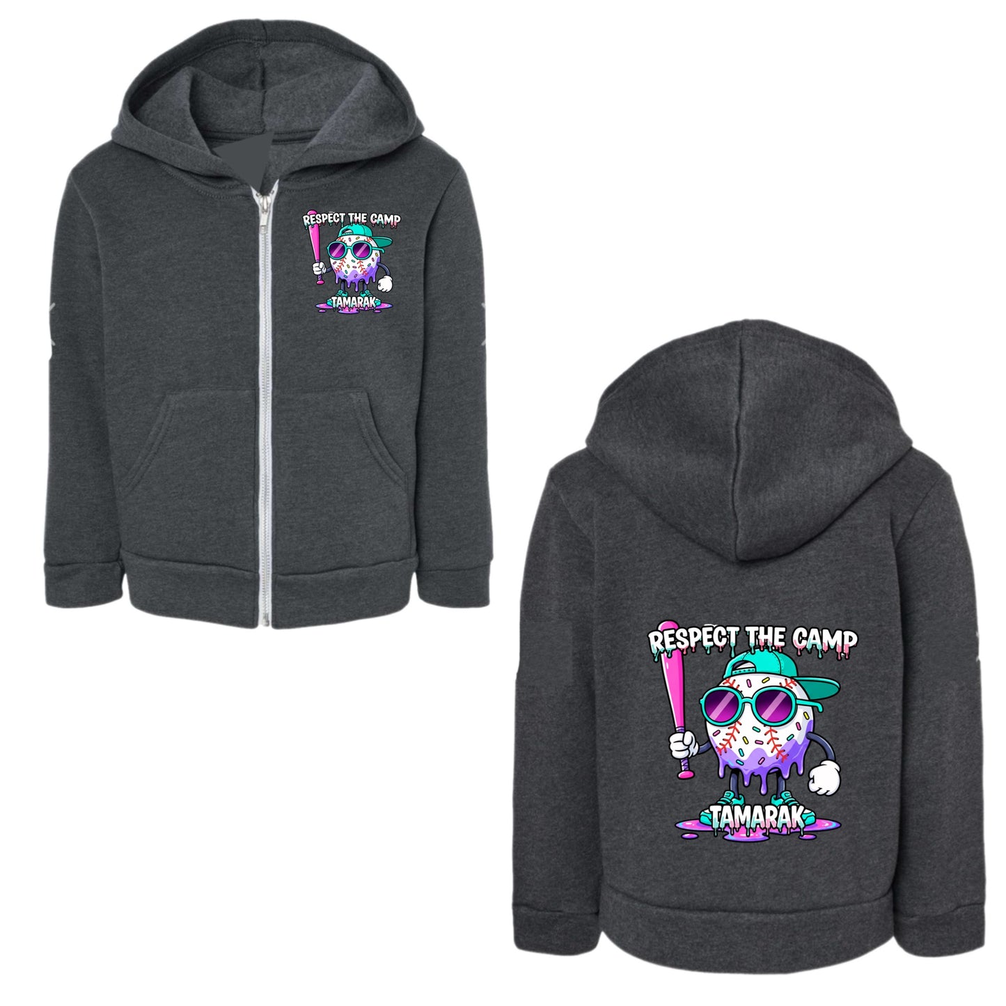 TAMARAK boys “respect the camp” zip hoodie