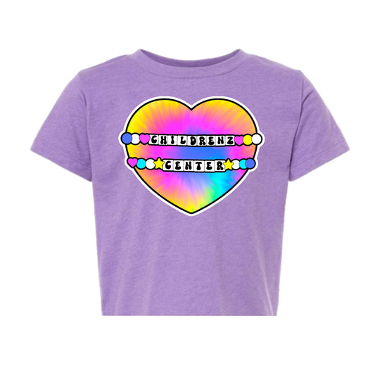 Childrenz Center Tie Dye Heart Tee