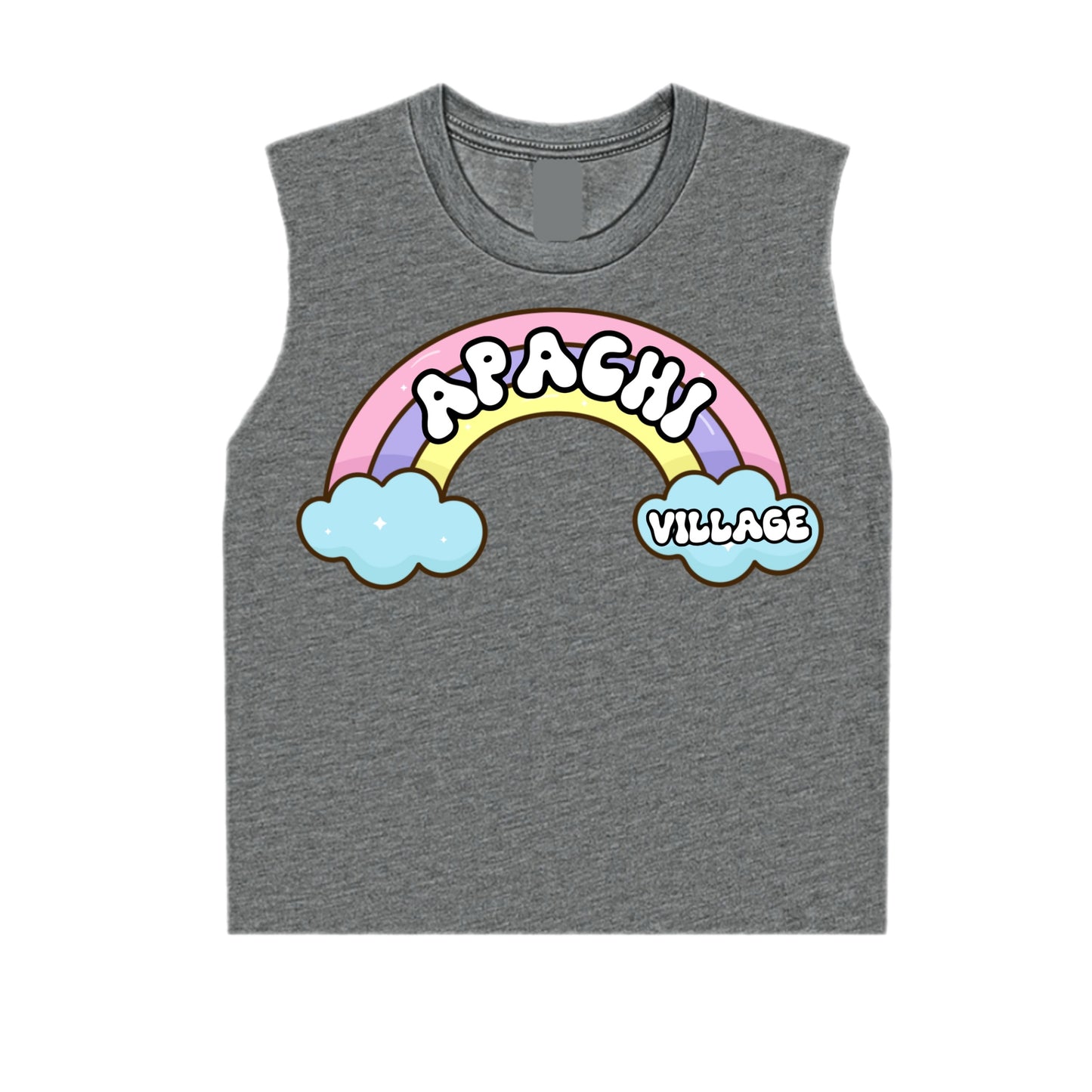 Girls Apachi Village rainbow tee