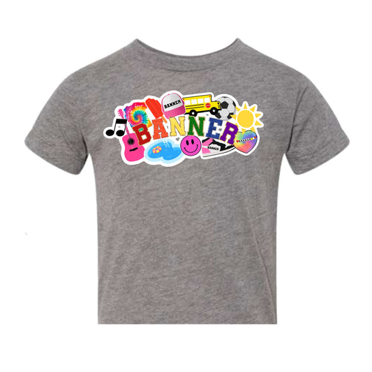 Banner Girls collage tee