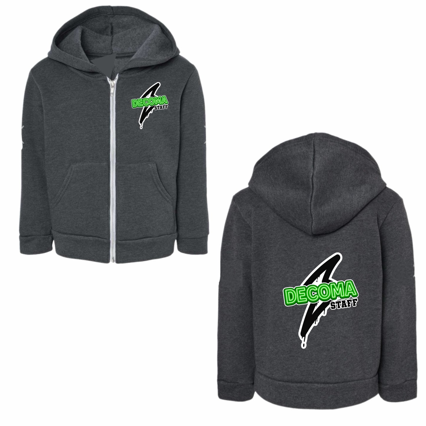 DECOMA STAFF bolt zip hoodie