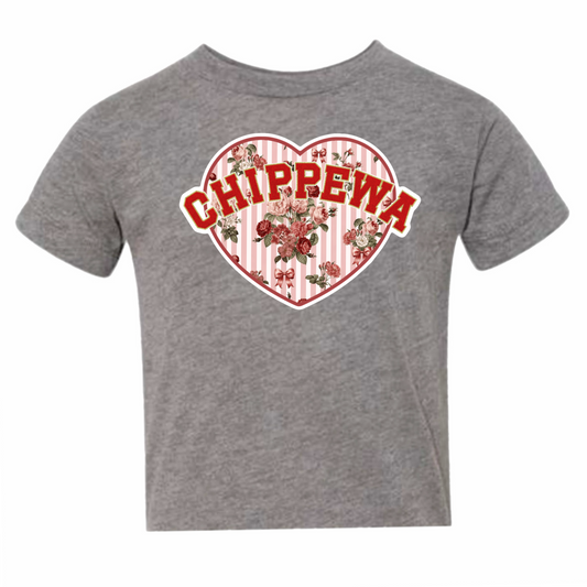 Chippewa floral heart tee