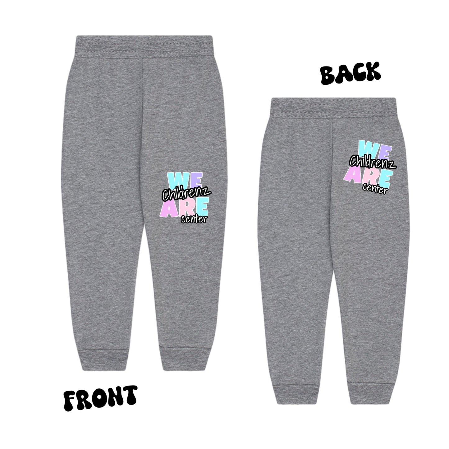 Childrenz Center girls logo joggers