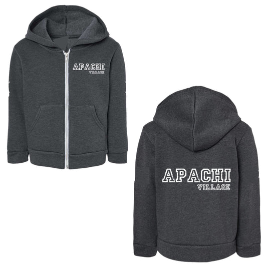 Boys Apachi Village varsity zip hoodie