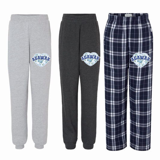 Agawak floral heart pants