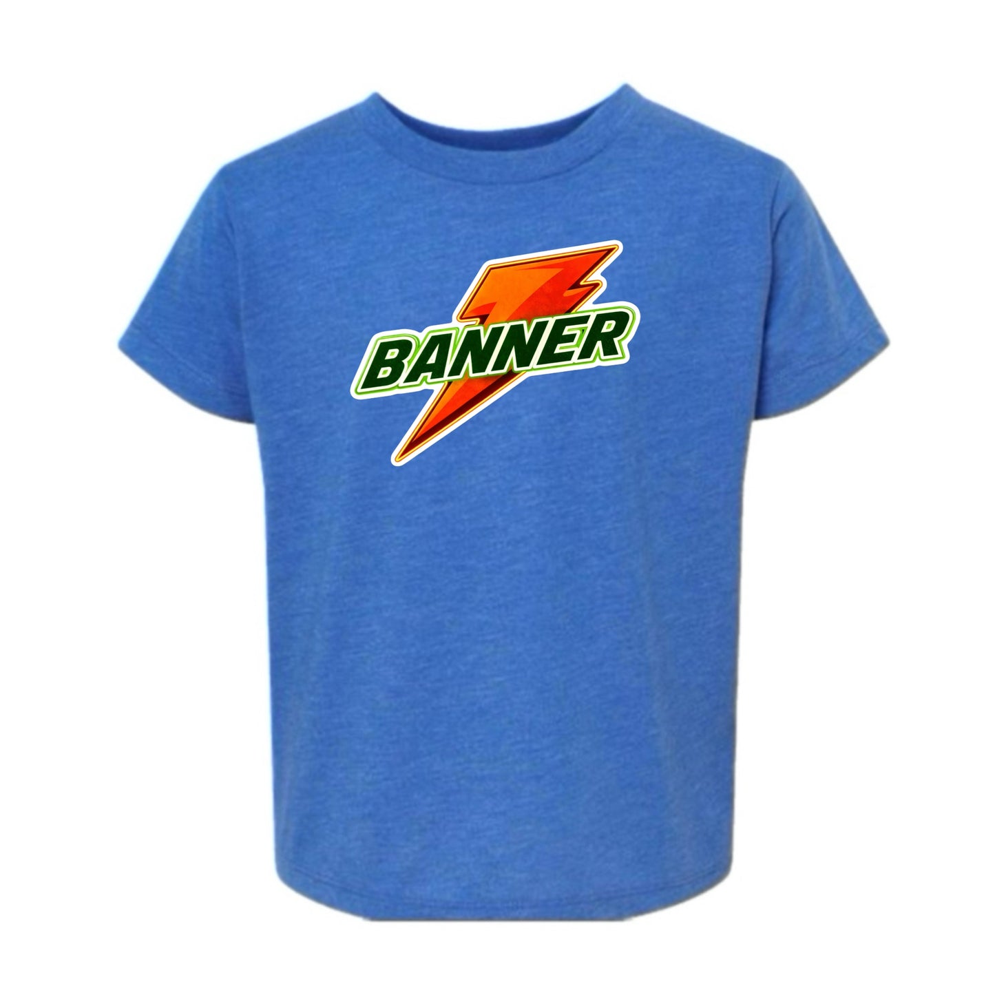Banner boys orange bolt tee