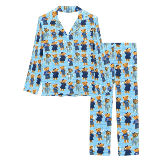 Hanukkah bears girls/womens button pj pants set