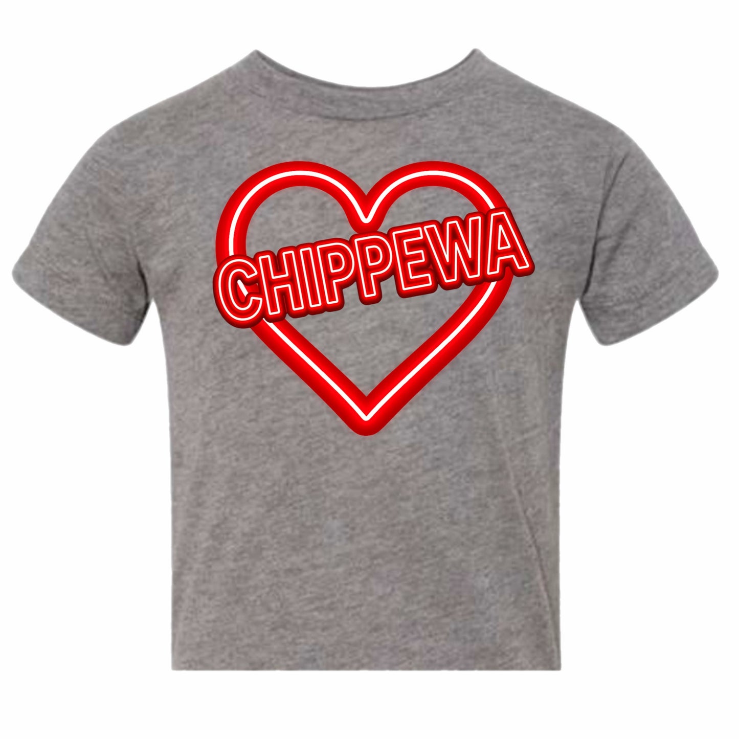 Chippewa neon heart tee