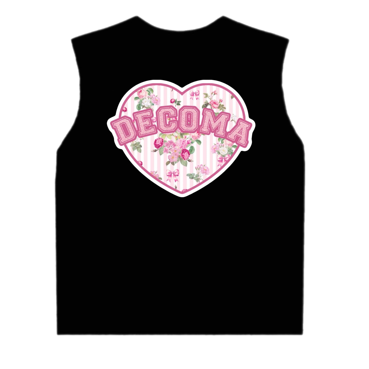 Decoma Girls/women floral heart tank