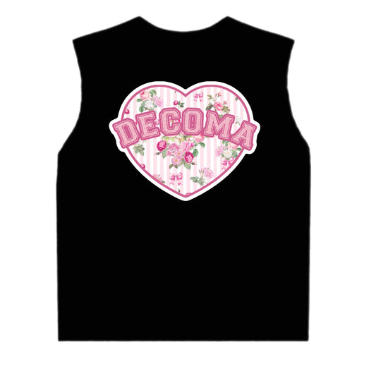 Decoma Girls/women floral heart tank