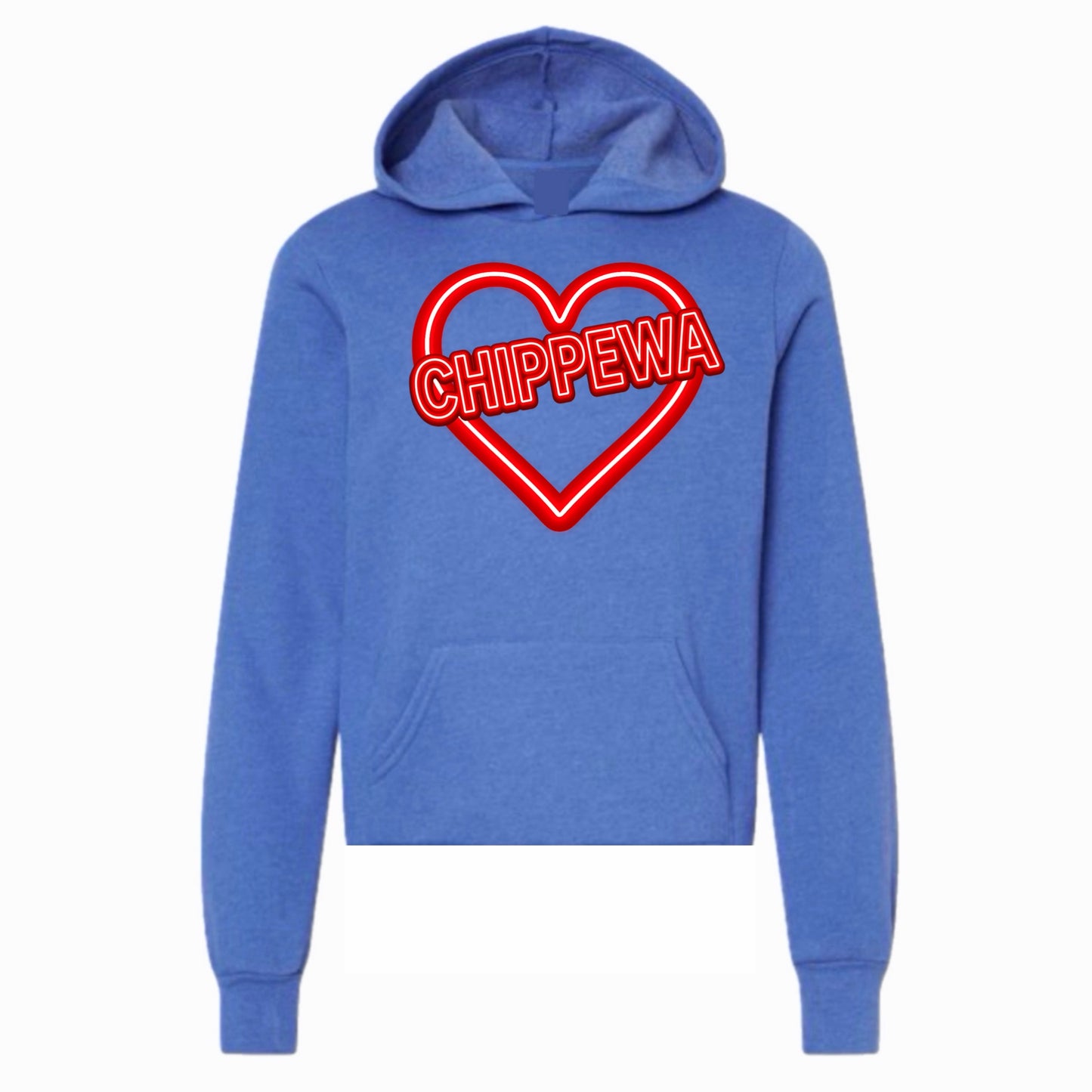 Chippewa neon sign hoodie
