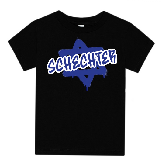 Schechter boys graffiti tee