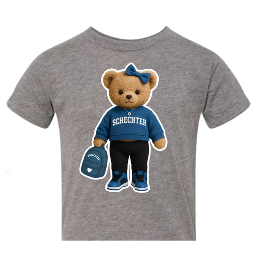 Schechter girls bear tee