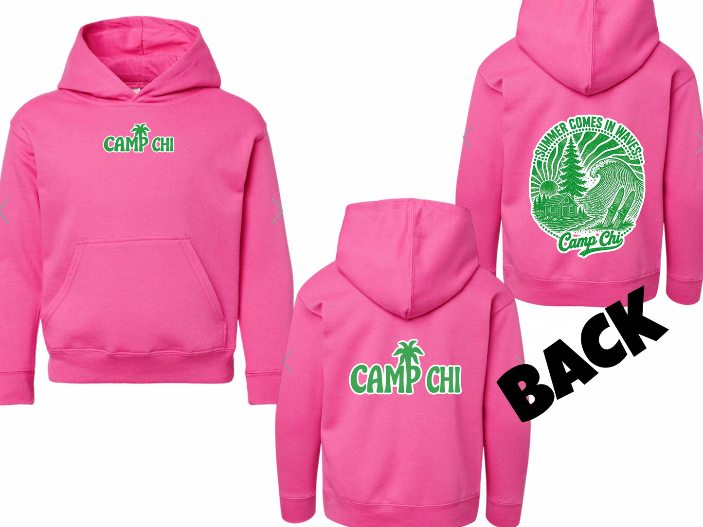Camp Chi palm hoodie