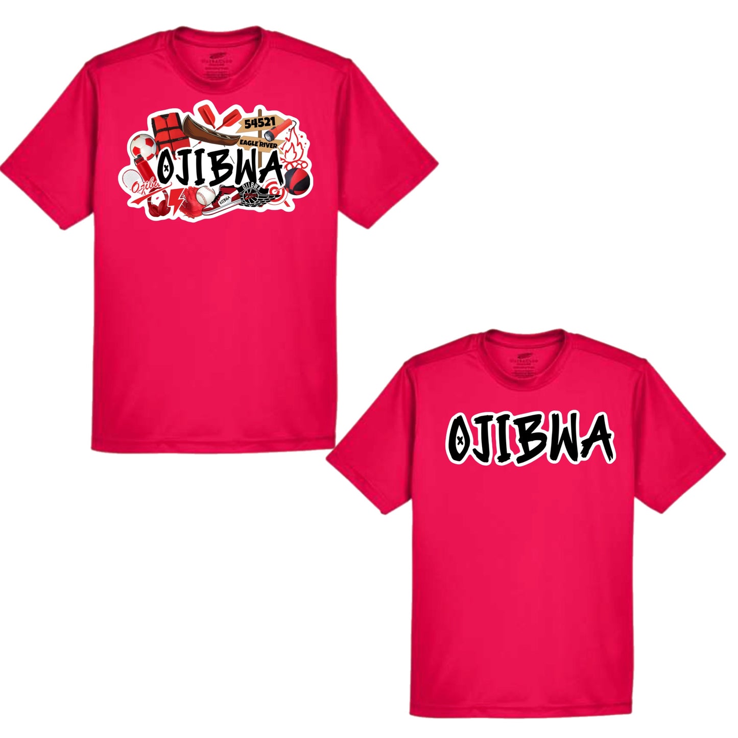 Ojibwa graffiti performance tee