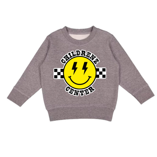 Childrenz center bolt emoji crewneck