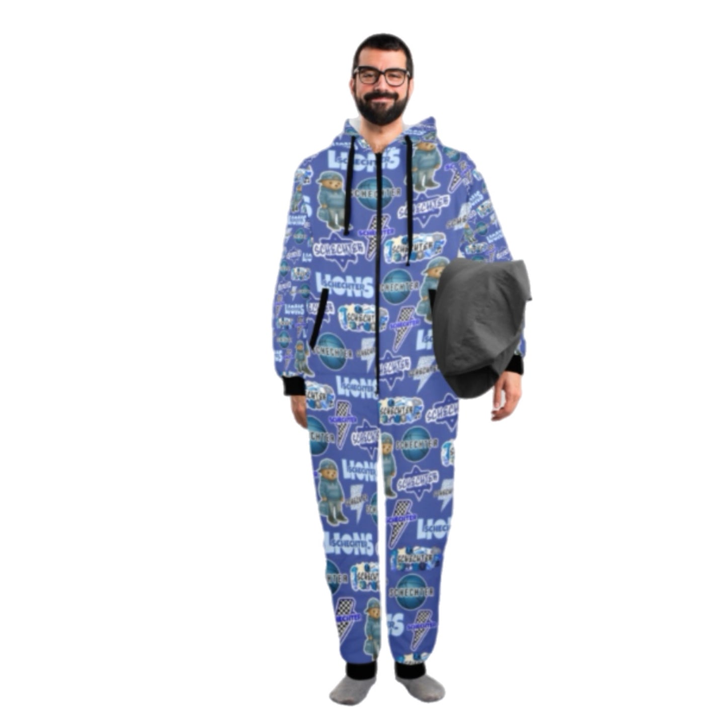 Schechter boys fleece zip one piece