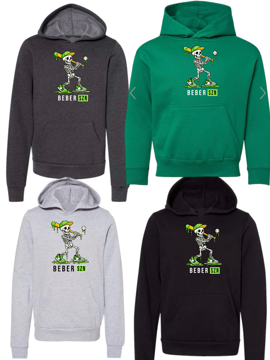 Beber skeleton baseball hoodie
