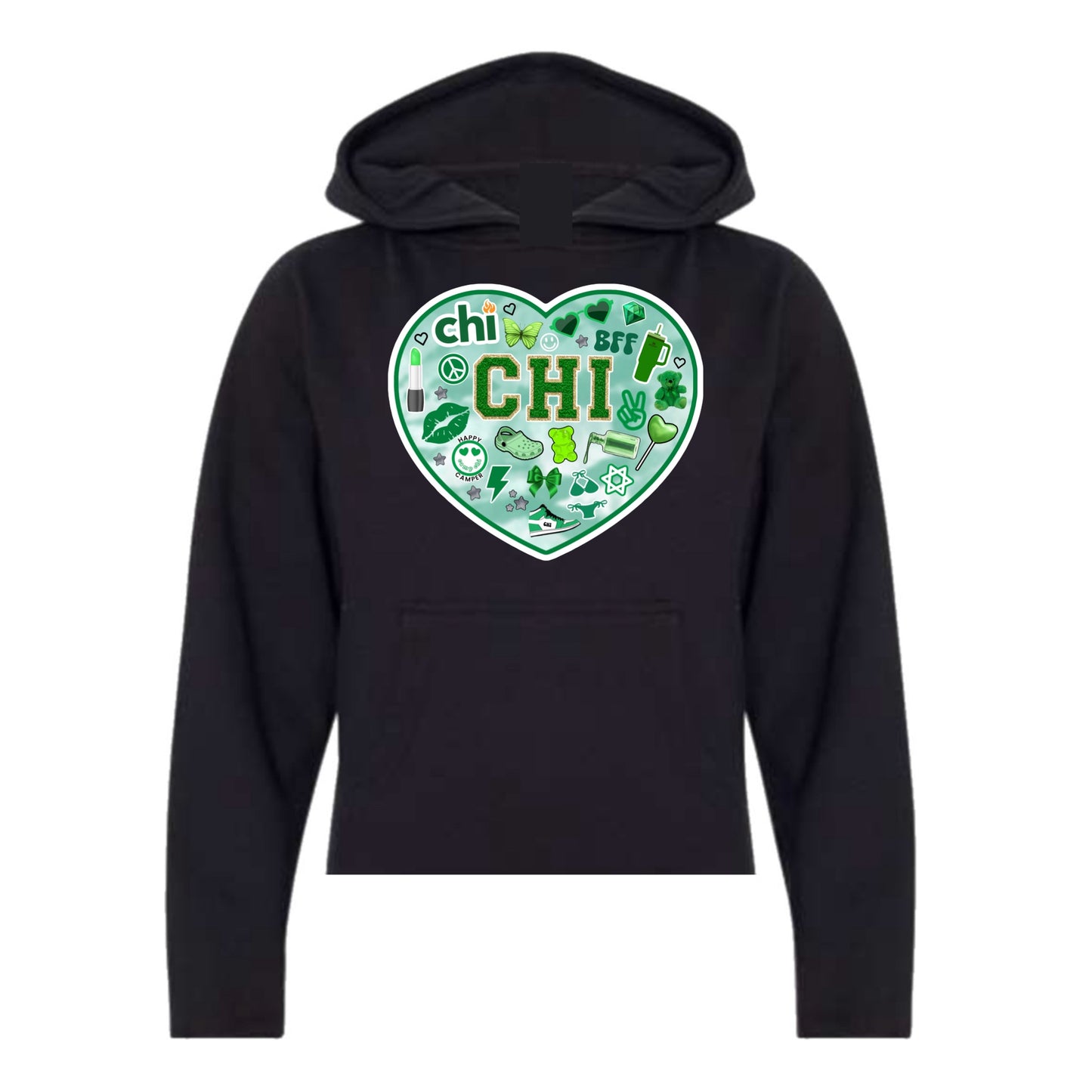 Camp Chi heart hoodie
