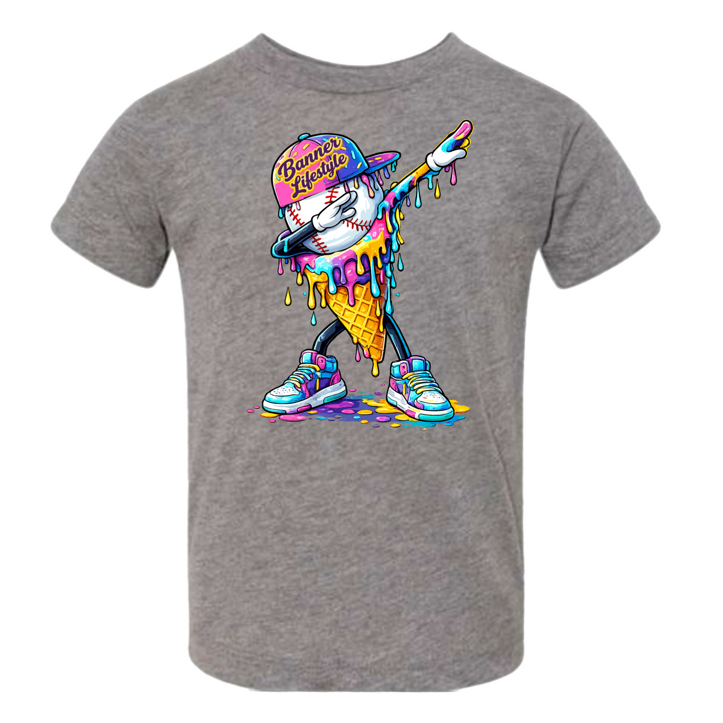 Banner boys ice cream drip tee