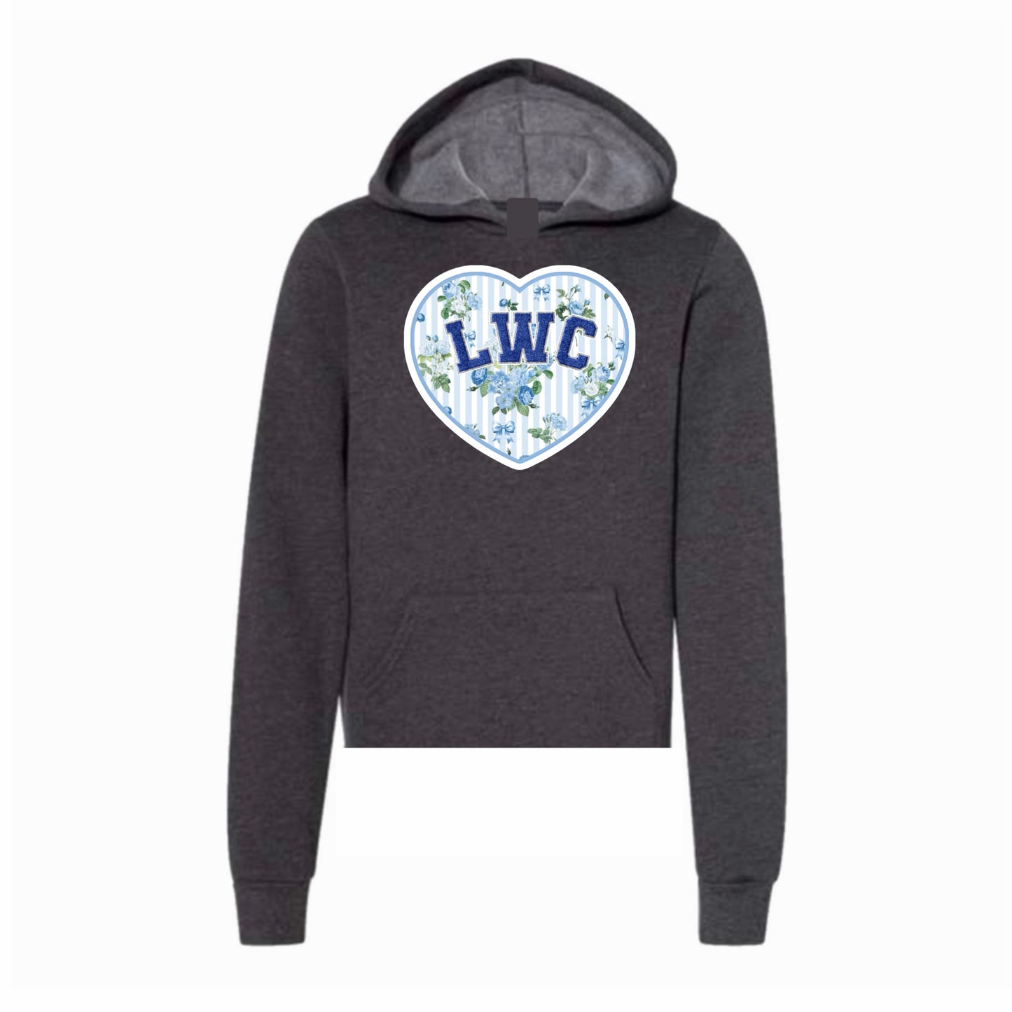 Lake of the Woods floral heart hoodie