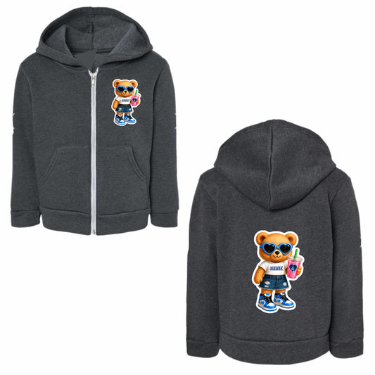 Agawak bear zip hoodie