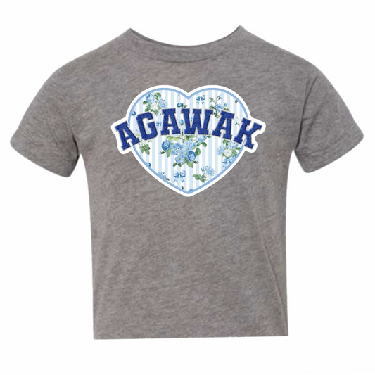 Agawak floral heart tee