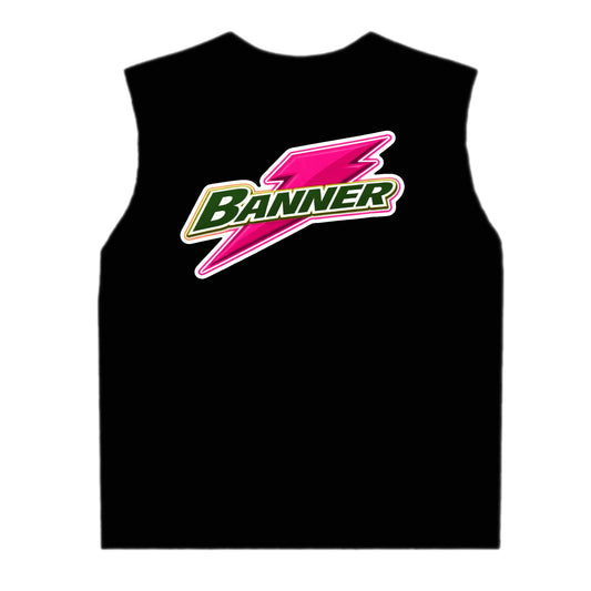 Banner girls pink bolt tank