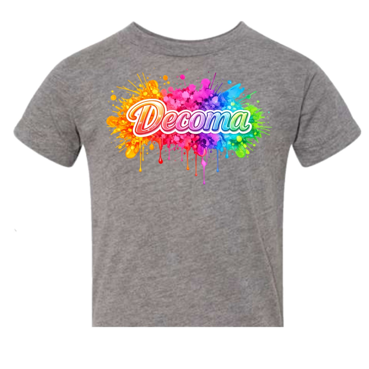 DECOMA Girls/women neon splatter tee
