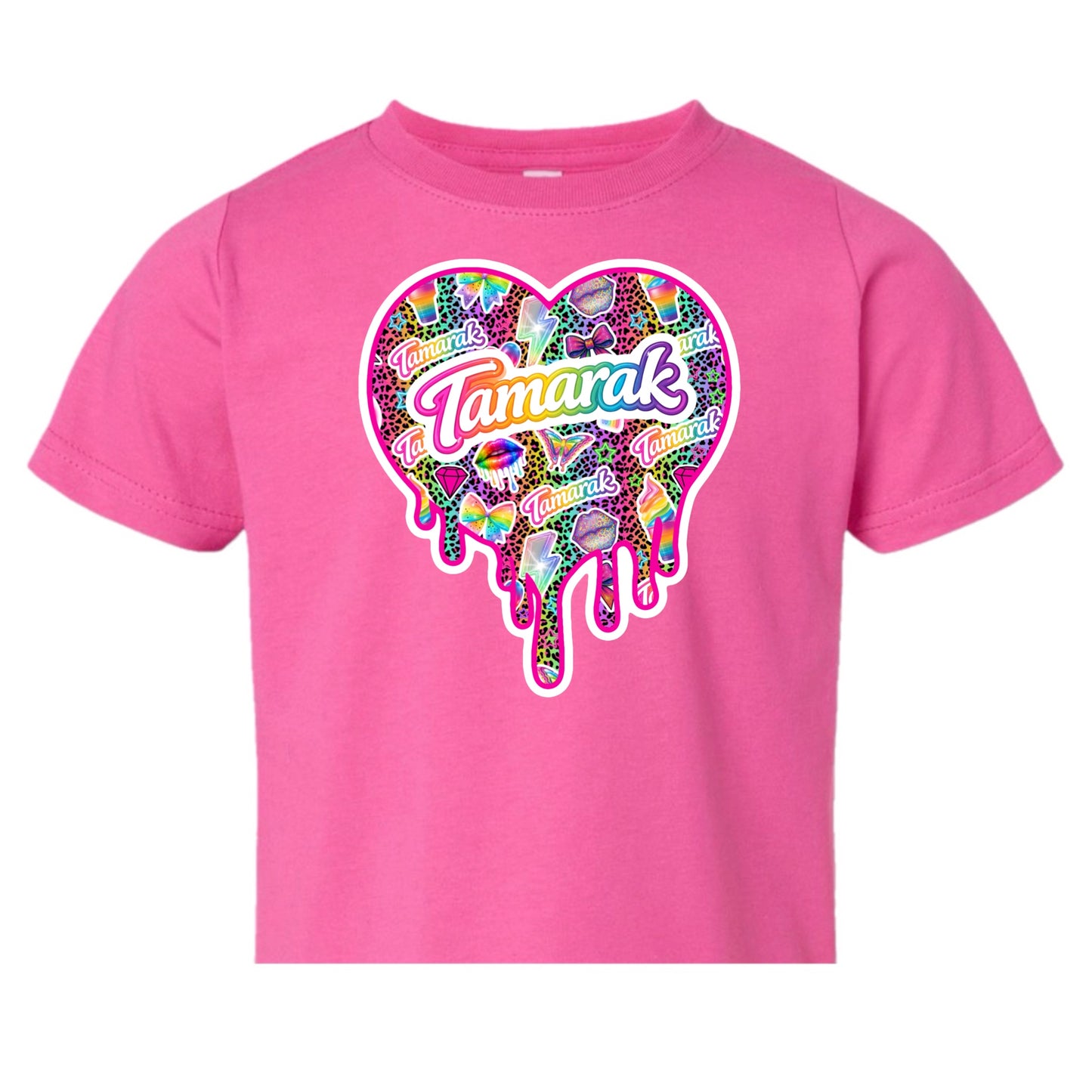 TAMARAK girls drippy heart tee