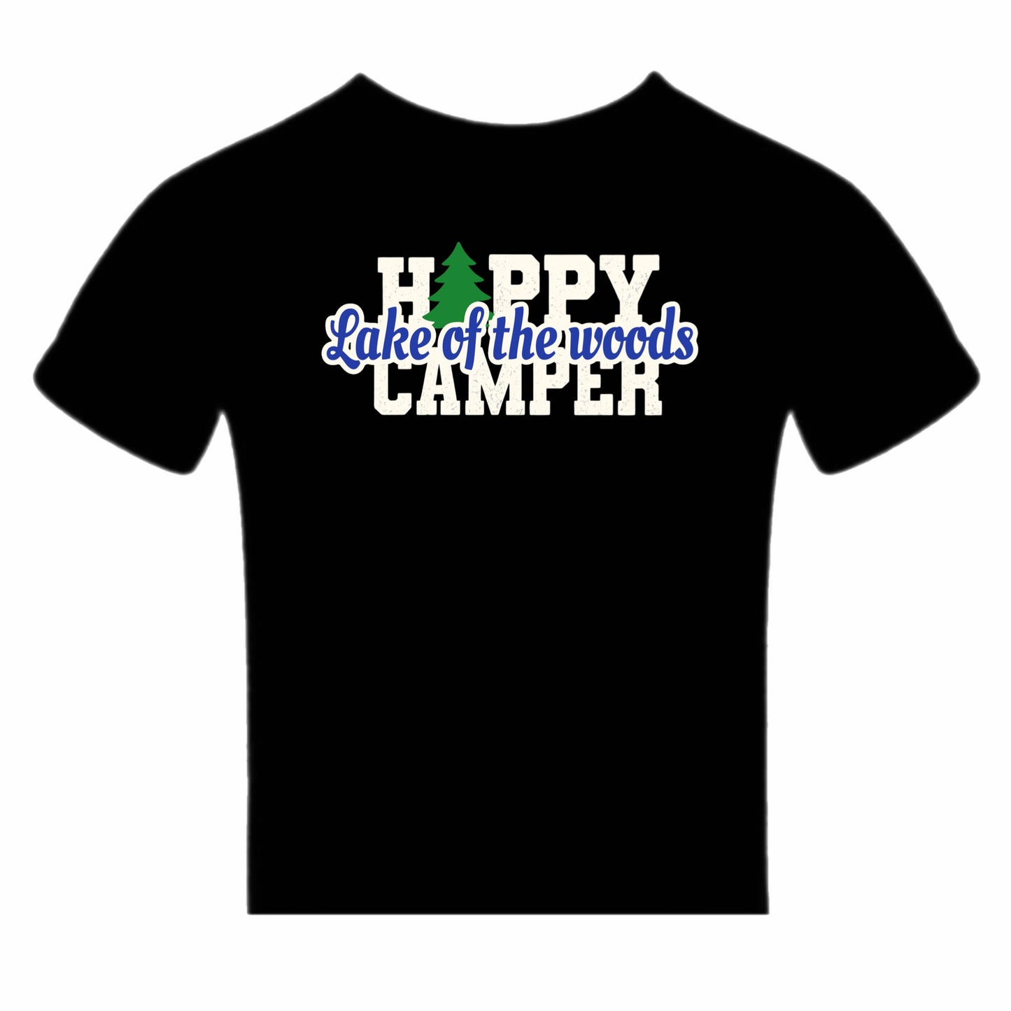 Lake of the Woods happy camper tee