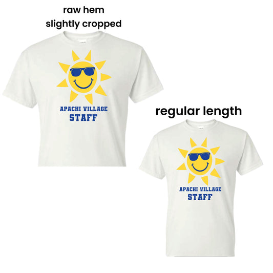 Large Retro Sun staff tee