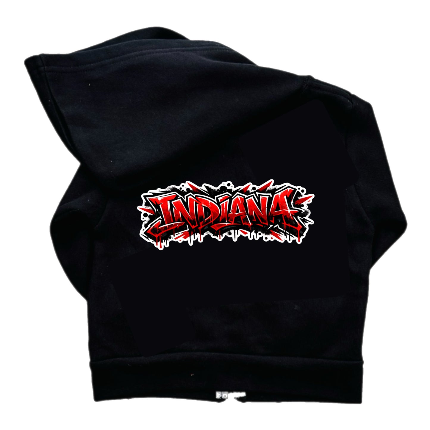 Indiana graffiti zip hoodie