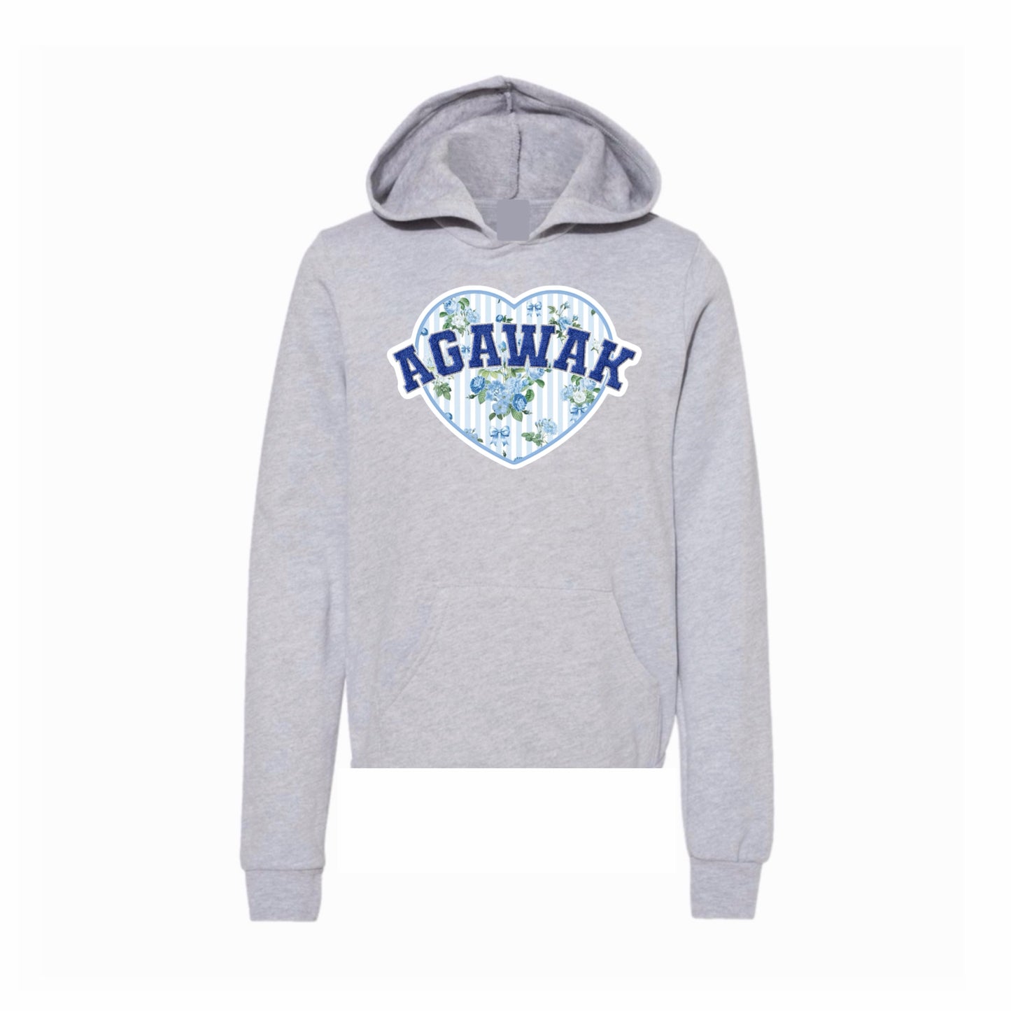 Agawak floral heart hoodie
