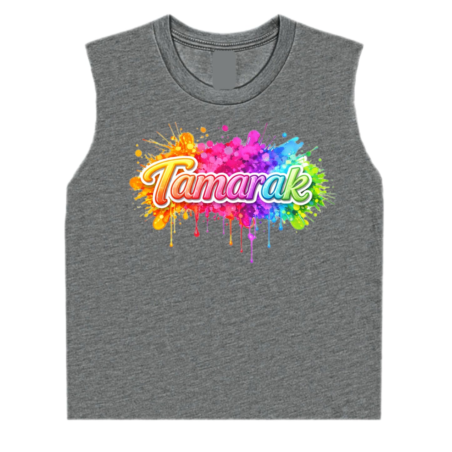 TAMARAK girls neon splatter tank