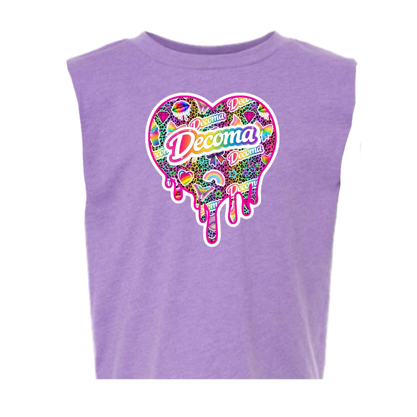 Decoma Girls/women heart drip tank