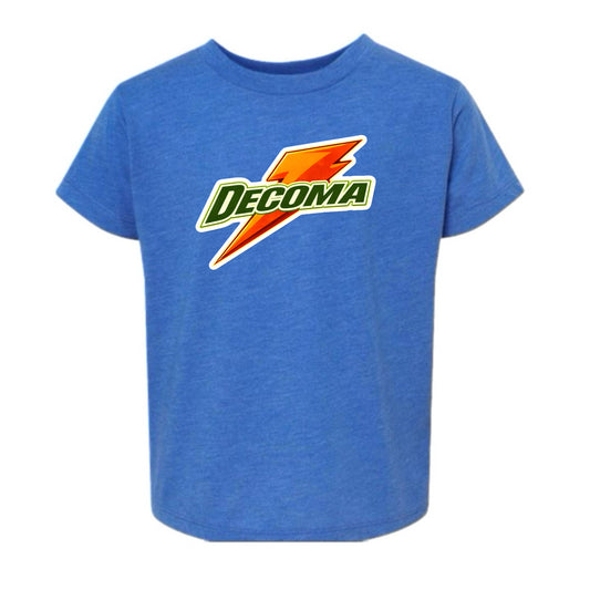 DECOMA Boys/adults Orange bolt tee