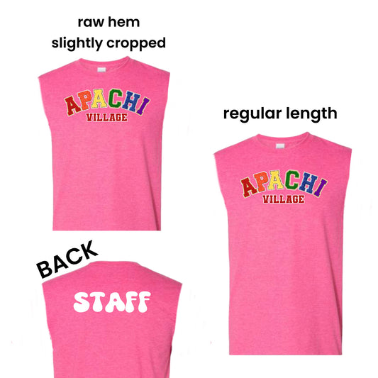Apachi rainbow patch letters staff tank