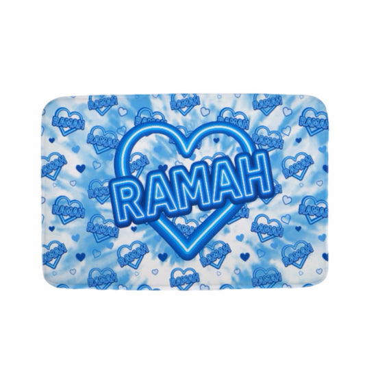 Ramah neon sign floor mat