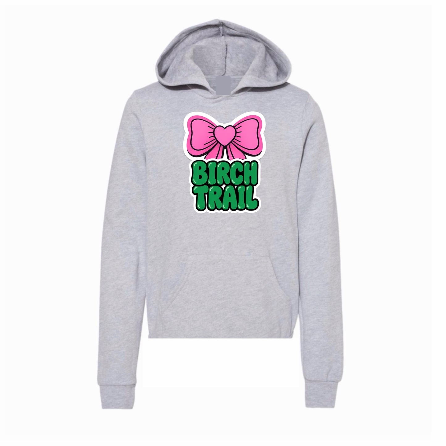 Birch Trail bow hoodie