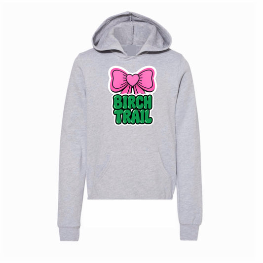 Birch Trail bow hoodie