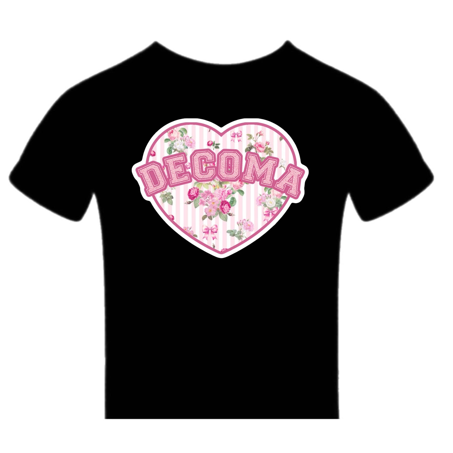 DECOMA Girls/women floral heart tee