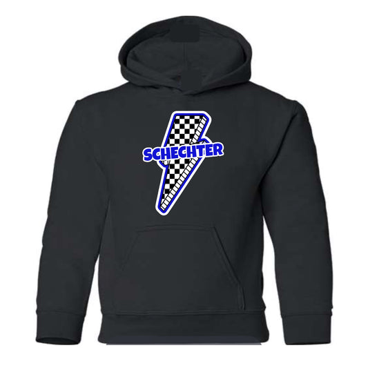 Schechter checkered bolt hoodie