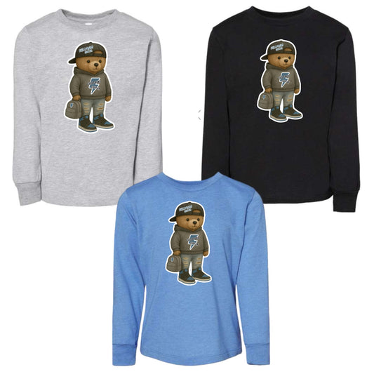 Childrenz Center boy teddy bear long sleeve tee