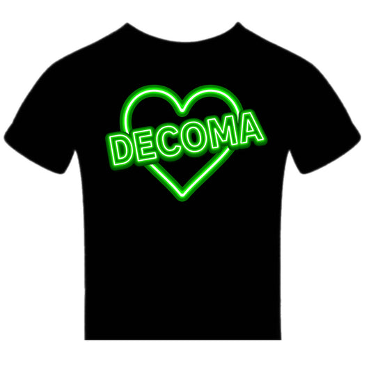 DECOMA Girls/women neon heart tee