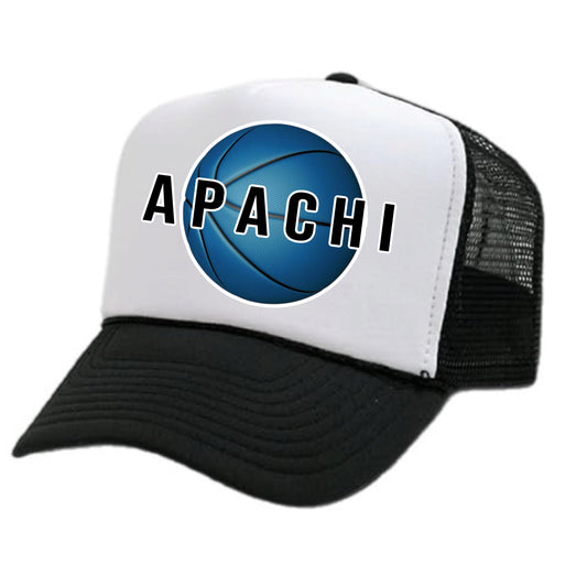 APACHI boys basketball trucker hat