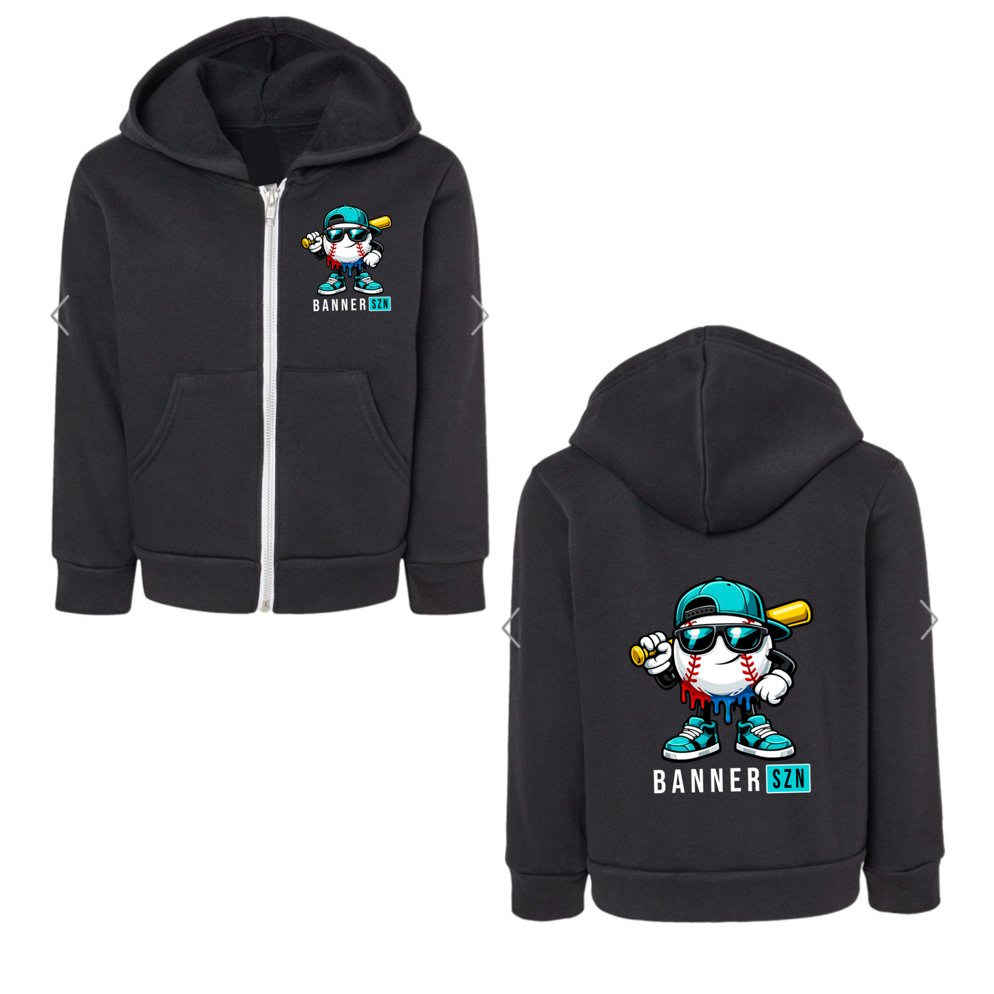 BANNER boys Banner SZN zip hoodie