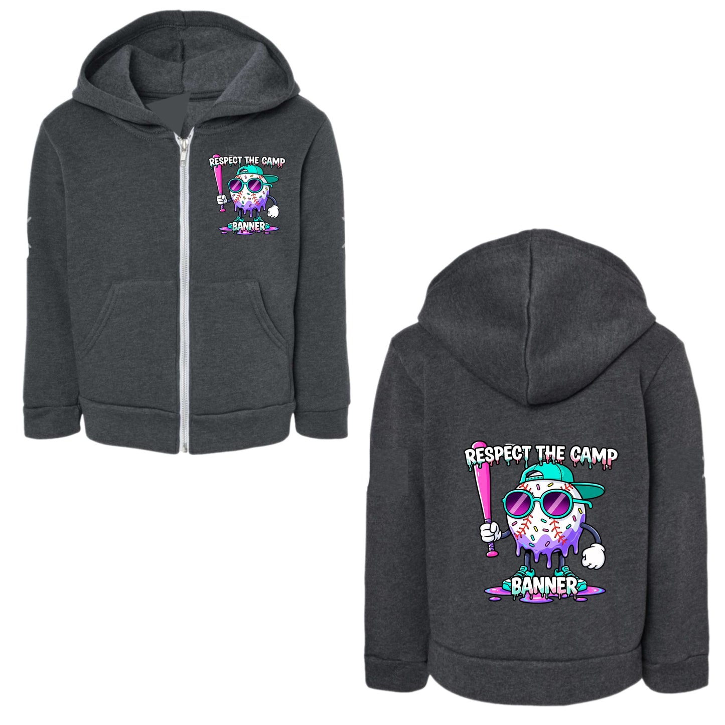BANNER boys “Respect the camp” zip hoodie